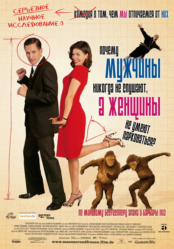 Обложка фильма «Почему мужчины никогда не слушают, а женщины не умеют парковаться»