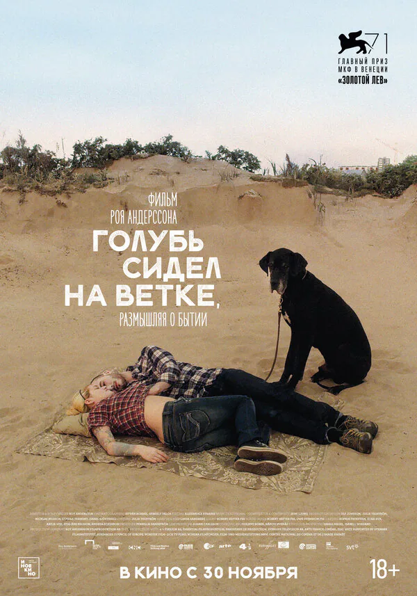 Обложка фильма «Голубь сидел на ветке, размышляя о бытии»