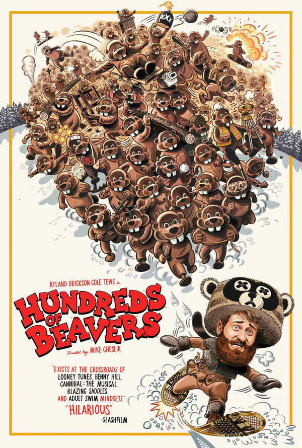 Обложка фильма «Сотни бобров»