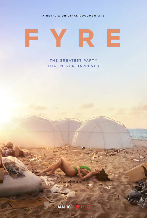 Обложка фильма «FYRE: Величайшая вечеринка, которая не состоялась»